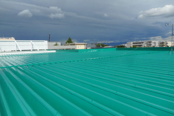 新潟市中央区 屋根折板塗装工事