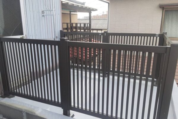 新潟市　フェンス取付工事