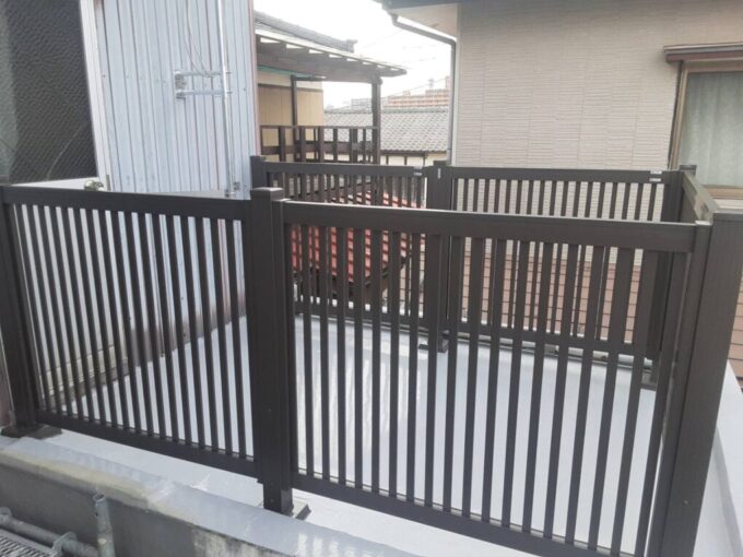 新潟市　フェンス取付工事